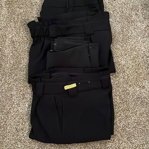 4 pairs of black dress pants EXCELLENT